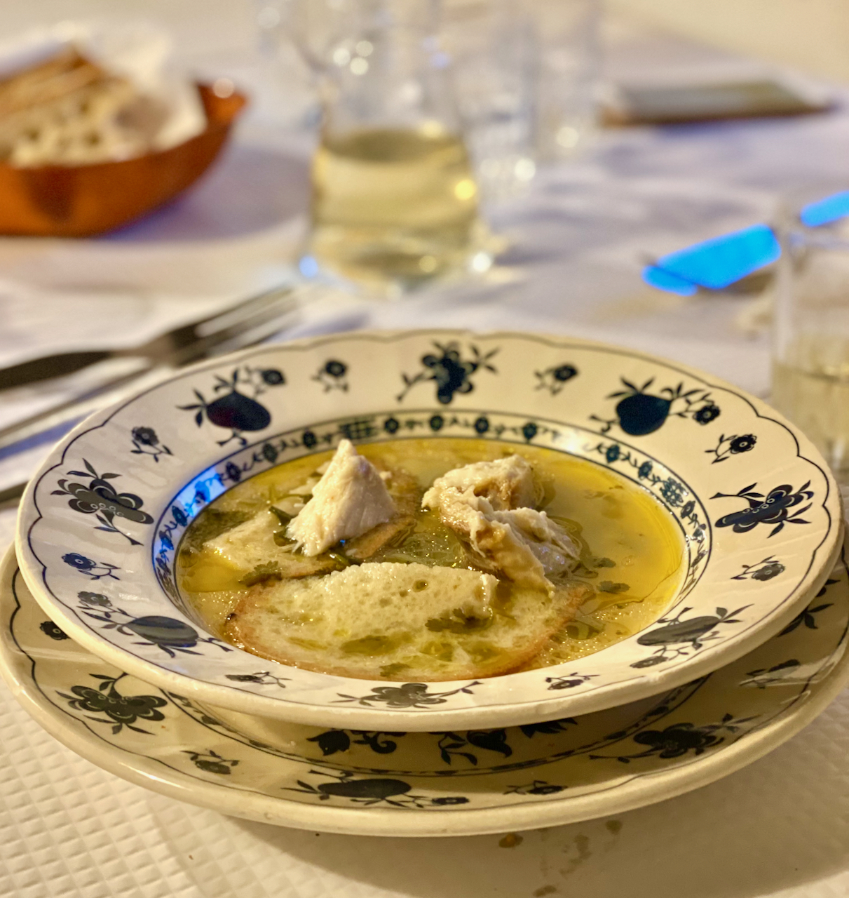 a plate of food on a table