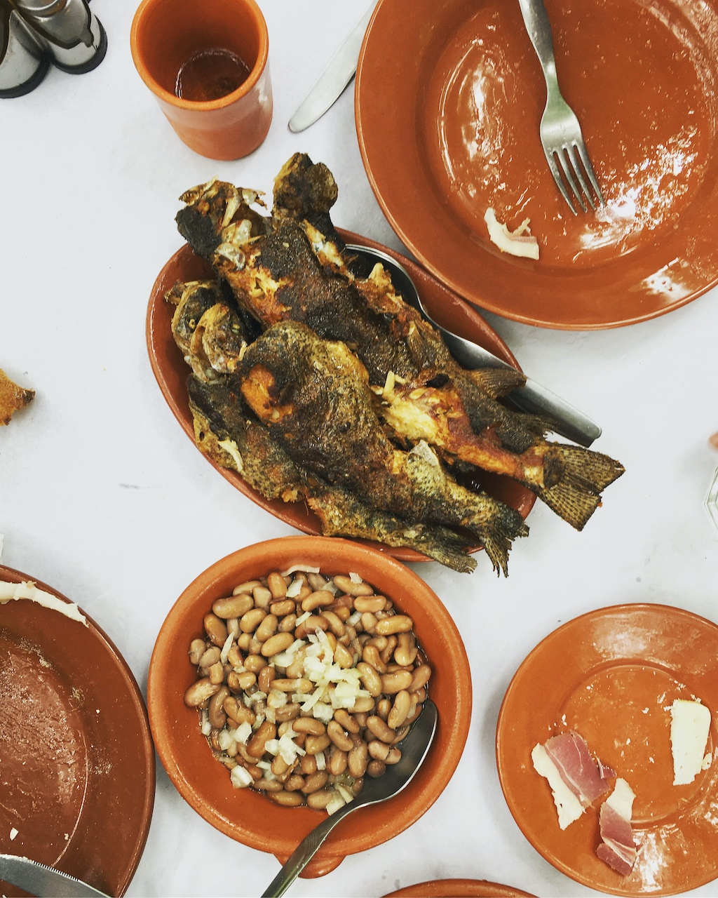 a plate of food on a table