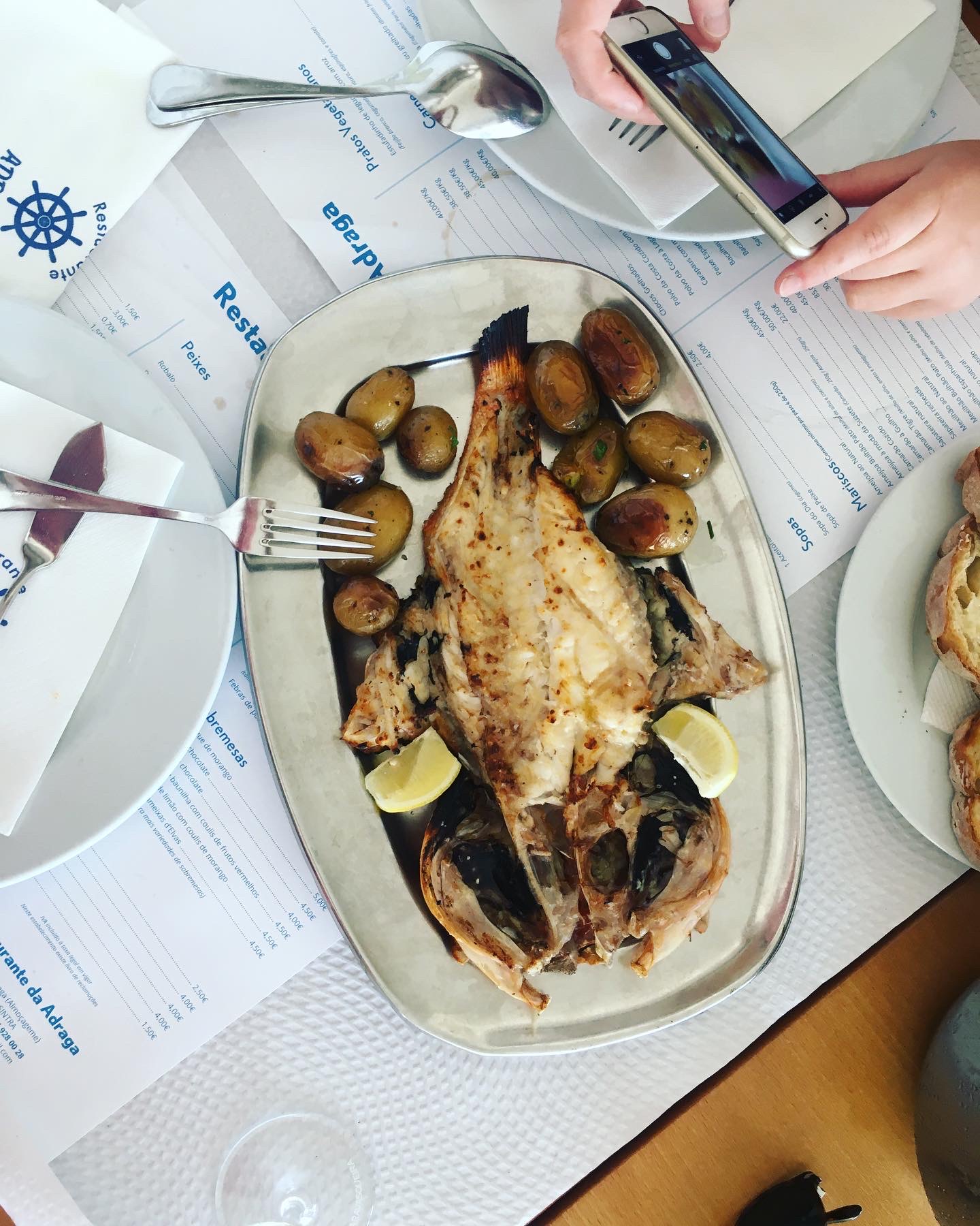 a plate of food on a table